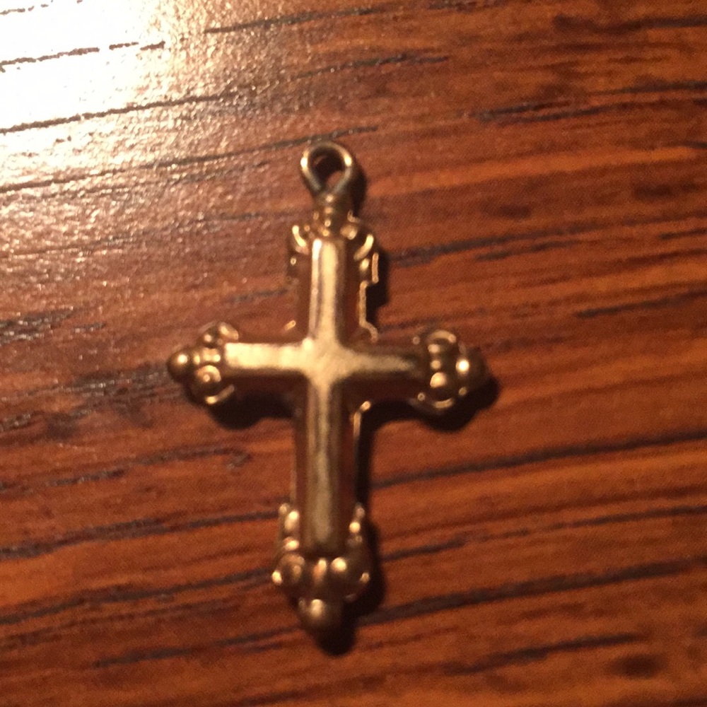 Dual sided cross charm